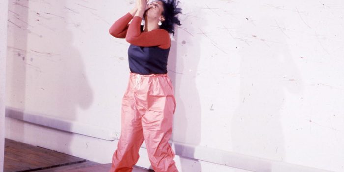 Senga Nengudi performing Air Propo at JAM - 1981