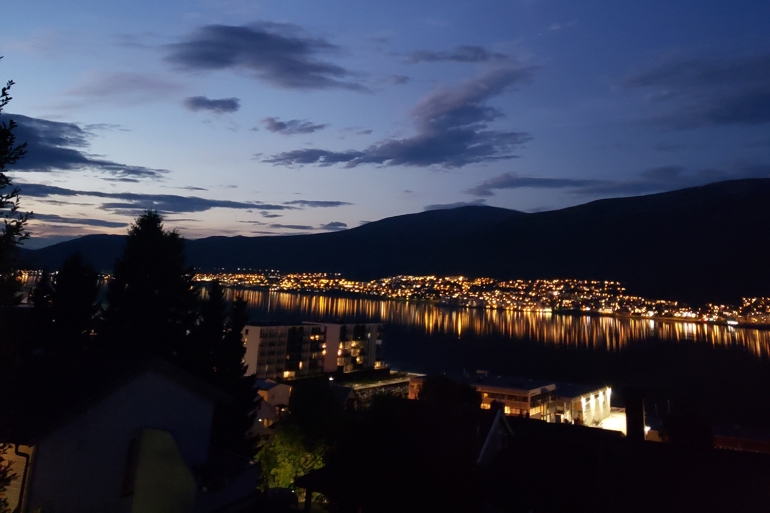 In August, the skies over Tromso, 200km north of the Arctic circle, begin to lighten at 3am.