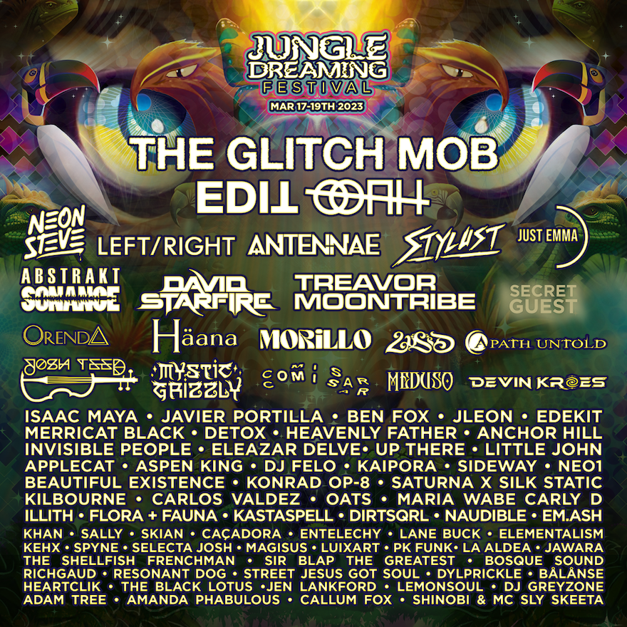 Costa Rica’s Jungle Dreaming Festival  Unveils Phase 2 Lineup Ft. The Glitch Mob, Stylust & more